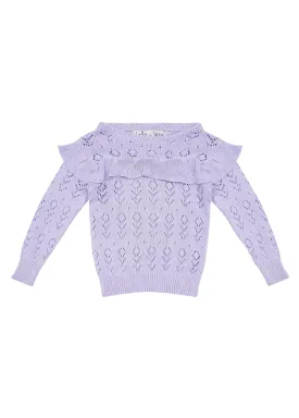 Lilac Knitted Top - Lavender Fields